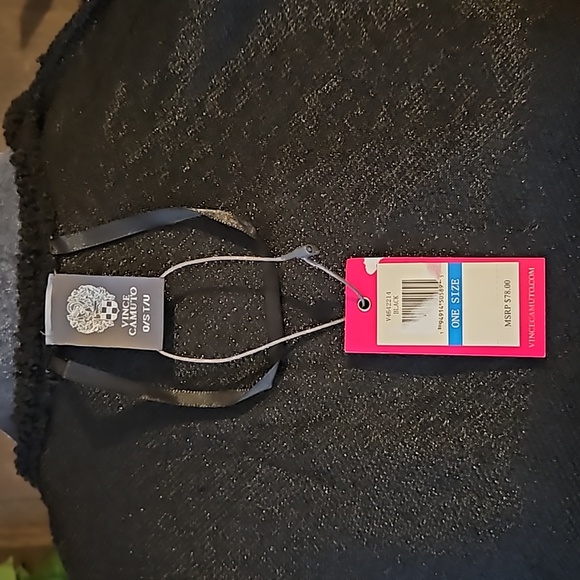 NWT - Vince Camuto Belted Teddy Bear Poncho - One Size Fits Most - Picture 7 of 9